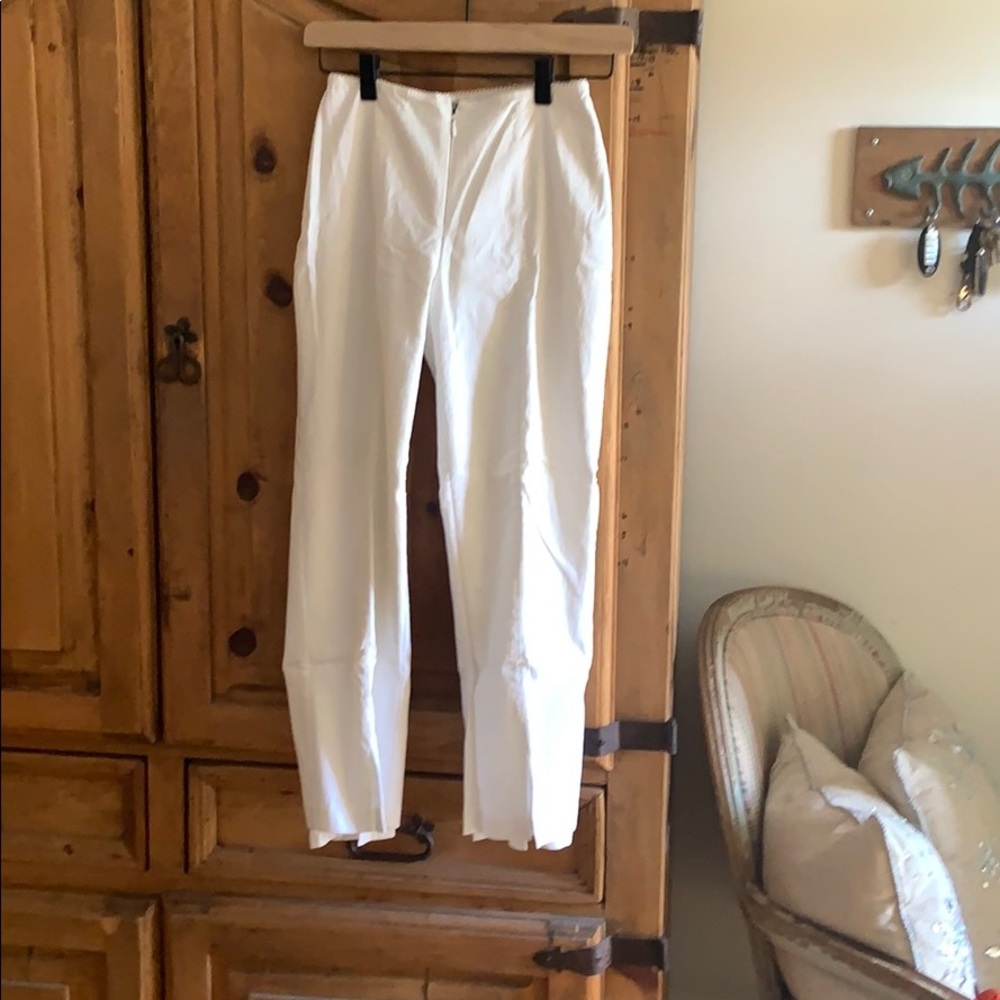 Joseph Ribbkoff cropped and lined! Kick pleat